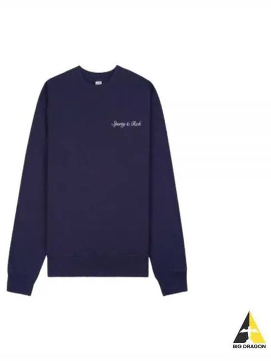 Syracuse Crewneck NavyWhite CRAW2338NA - SPORTY & RICH - BALAAN 1