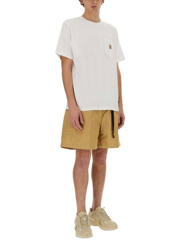 Pocket Short Sleeve T-Shirt White - CARHARTT WIP - BALAAN 4