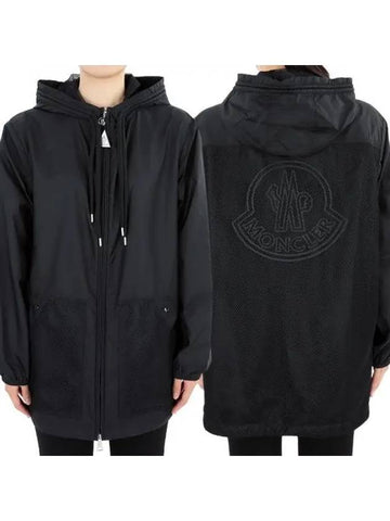 Women s IOLE Hooded Long Jacket Black 1A00101 5968E 999 1063217 - MONCLER - BALAAN 1