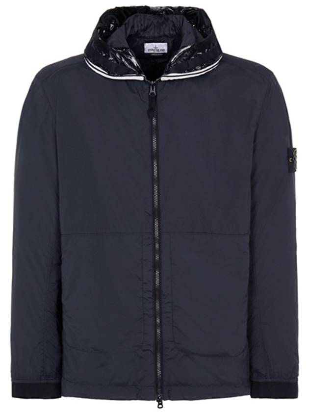 Wappen Patch Skin Touch Nylon Hooded Jacket Navy - STONE ISLAND - BALAAN 2