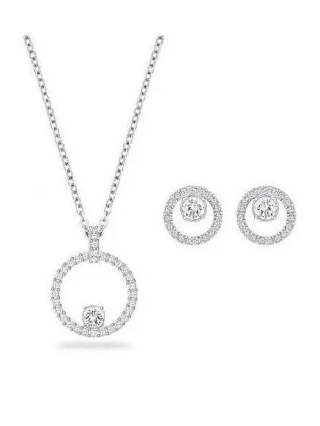 Constella Necklace And Earrings Set Silver - SWAROVSKI - BALAAN 2