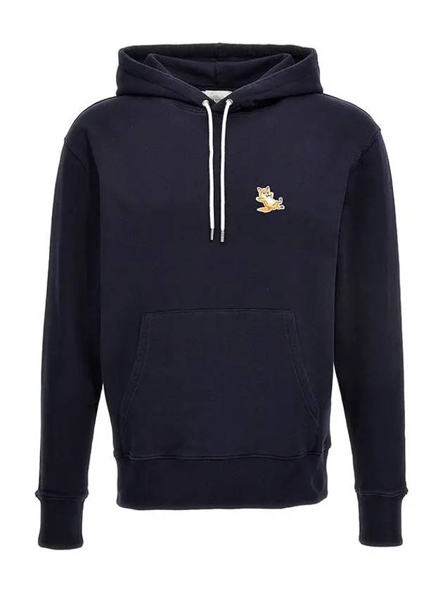 Chillax Fox Patch Classic Hoodie Navy - MAISON KITSUNE - BALAAN 2