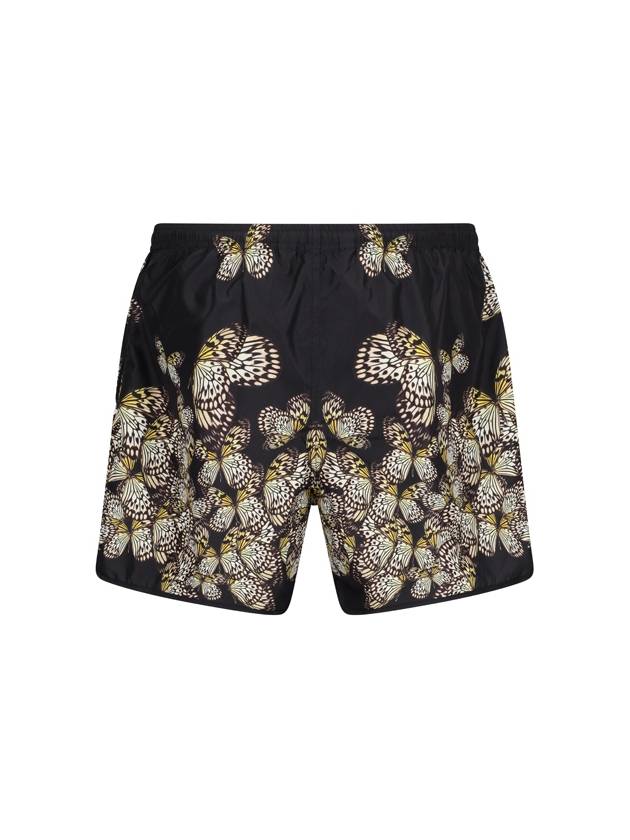 BLACK SWIMSUIT WITH BUTTERFLY PRINT - NEIL BARRETT - BALAAN 2