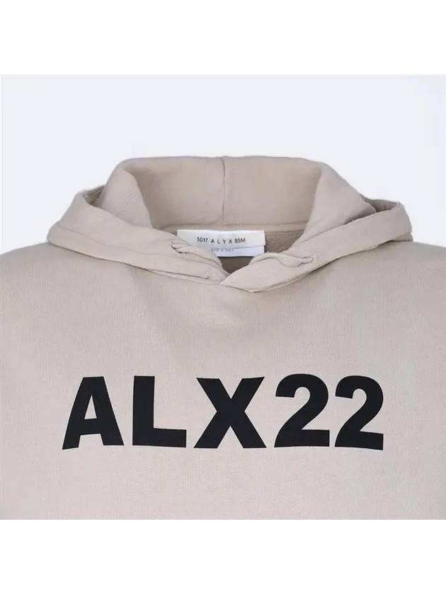 Logo Print Hoodie Beige - 1017 ALYX 9SM - BALAAN 4