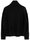 Black Valdese Wool Cashmere Sweater VALDESE 011 - MAX MARA - BALAAN 2