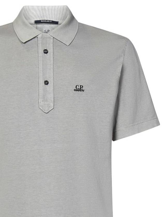 1020 Jersey Polo Shirt Grey - CP COMPANY - BALAAN 4