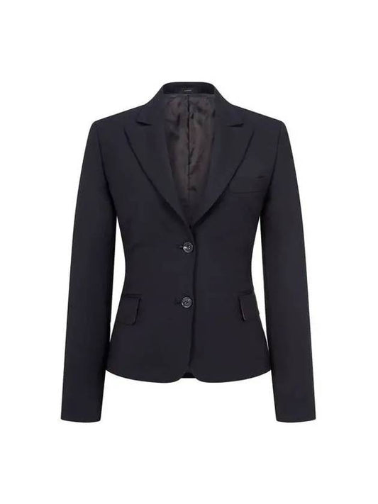 Women s Peaked Lapel Wool Single Jacket Black 270844 - PAUL SMITH - BALAAN 1