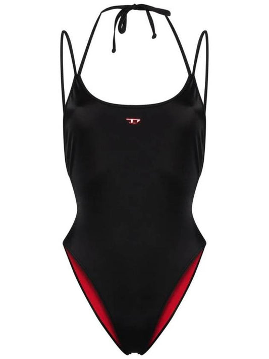 Logo Applique One-Piece Swimsuit A132270INAE - DIESEL - BALAAN 1