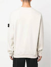 Brushed Cotton Fleece Garment Dyed Crewneck Sweatshirt Stucco - STONE ISLAND - BALAAN 5