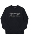 CMR601FL BLACK Scribble Logo Classic Sweatshirt - MARTINE ROSE - BALAAN 4