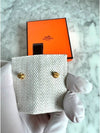 Mini Pop H Earrings Gold Gold Blanc - HERMES - BALAAN 7