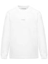 Logo Print Long Sleeve T-Shirt White - ACNE STUDIOS - BALAAN 3