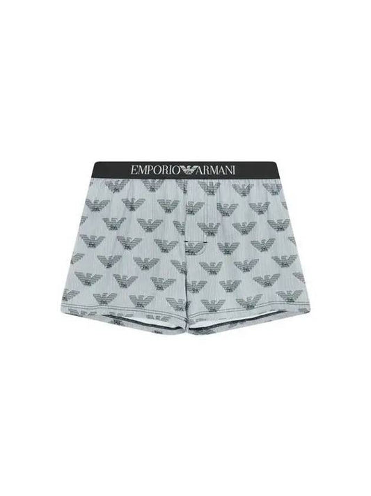 Logo Brand Jacquard Pattern Brief Grey - EMPORIO ARMANI - BALAAN 1