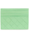 Intrecciato Leather Card Holder Siren - BOTTEGA VENETA - BALAAN 3