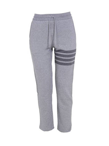 4 Bar Sweat Track Pants Grey - THOM BROWNE - BALAAN 1