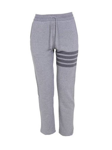 4 Bar Sweat Track Pants Grey - THOM BROWNE - BALAAN 1