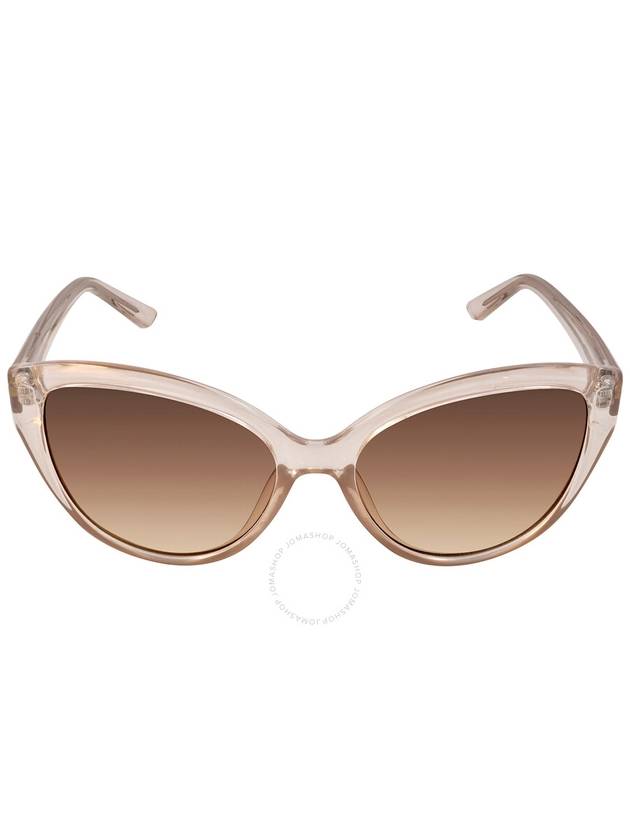 Calvin Klein Brown Gradient Cat Eye Ladies Sunglasses CK19536S 270 55 - CALVIN KLEIN - BALAAN 1