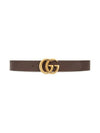 GG Marmont Reversible Leather Belt Beige Brown - GUCCI - BALAAN 5