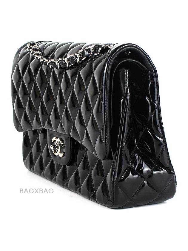 CH Classic Patent Jumbo Black Silver CH42BG042 - CHANEL - BALAAN 2