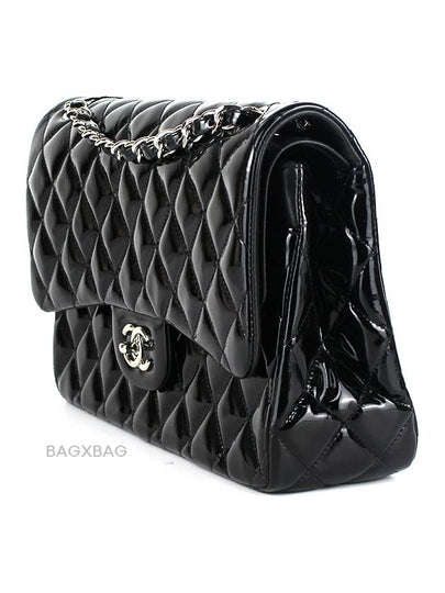 CH Classic Patent Jumbo Black Silver CH42BG042 - CHANEL - BALAAN 2