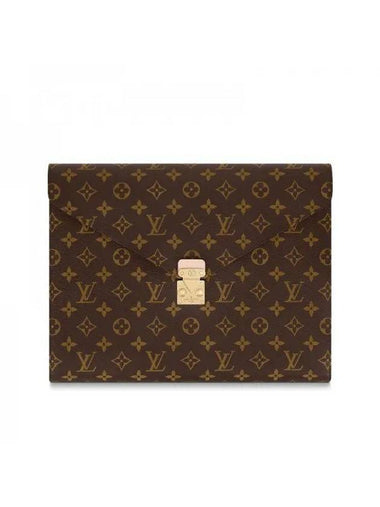 Mark Folder Monogram Canvas Brief Case Brown - LOUIS VUITTON - BALAAN 1