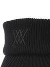 Official SOLID KNIT VISOR BK - ANEWGOLF - BALAAN 5