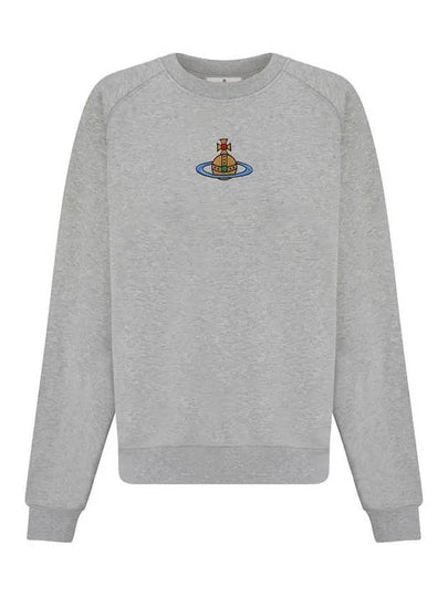 Embroidered Logo Cotton Sweatshirt Grey - VIVIENNE WESTWOOD - BALAAN 2