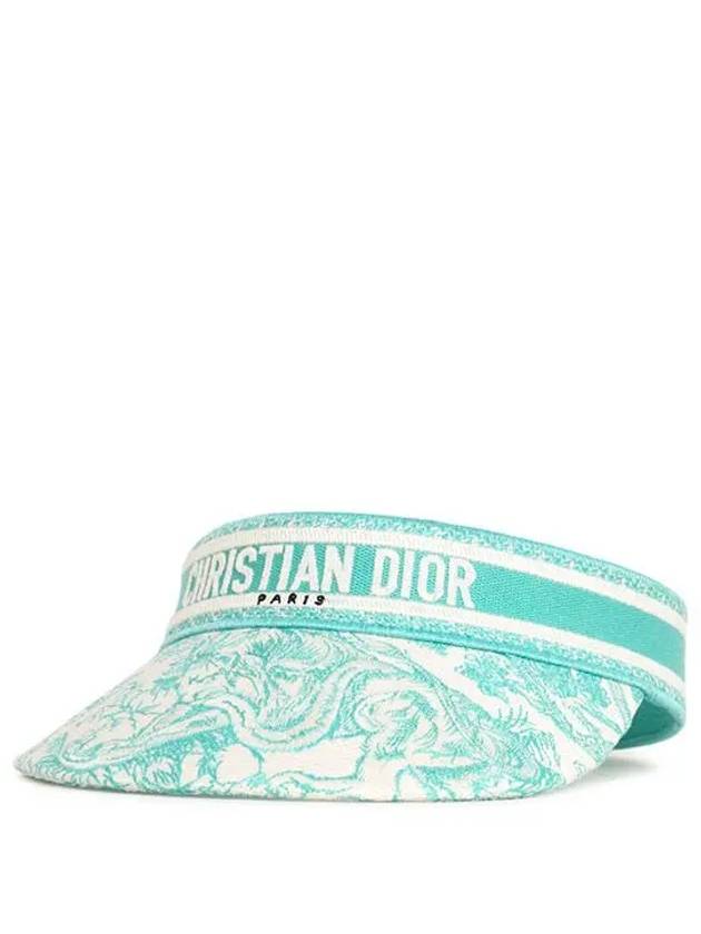 D Smash Toile De Jouy Sauvage Technical Cotton Visor Green - DIOR - BALAAN 3