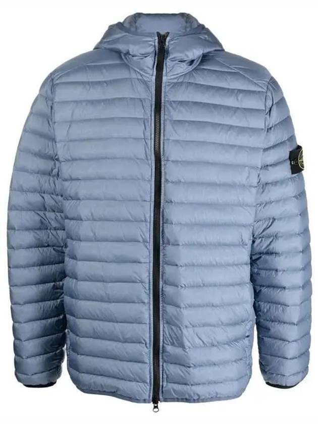 Loom Woven Chambers R-Nylon Down-TC Packable Jacket Light Blue - STONE ISLAND - BALAAN 2