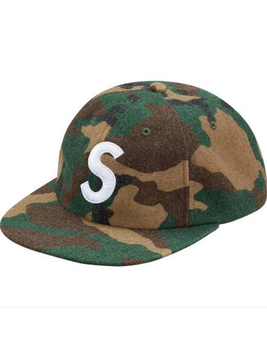 Wool S Logo 6Panel camp Cap CAMO - SUPREME - BALAAN 1