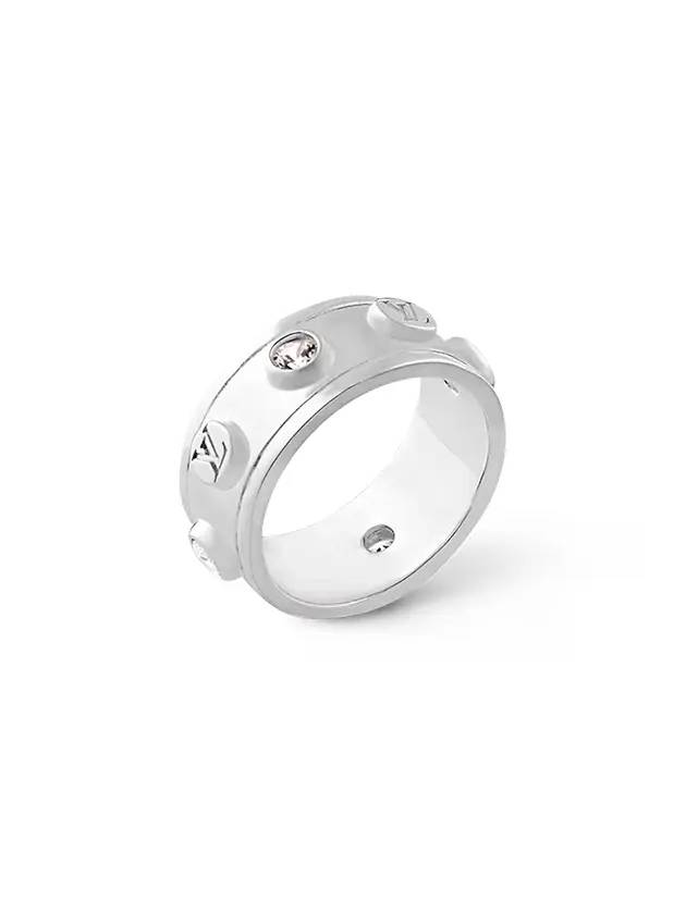 LV Studs Ring Silver - LOUIS VUITTON - BALAAN 1