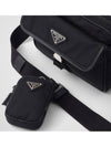 Re-Nylon Saffiano Leather Shoulder Bag Black - PRADA - BALAAN 9