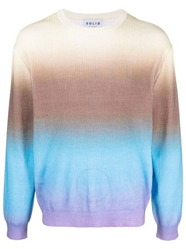 Solid Homme Men's Multicolor Gradient Sweater , Brand Size 44 (US Size 34) - SOLID HOMME - BALAAN 1