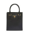 Triangular Logo Saffiano Leather Tote Bag Nero - PRADA - BALAAN 2