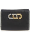Mini Compact Leather Bicycle Wallet Black - MARC JACOBS - BALAAN.