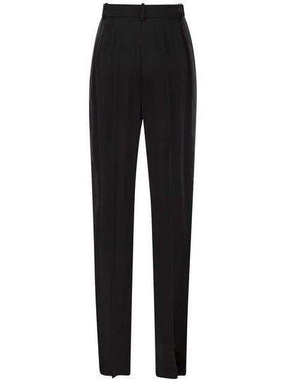 Straight satin trousers with satin bands - ELISABETTA FRANCHI - BALAAN 2