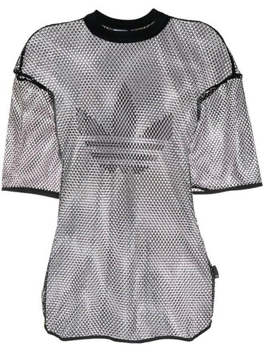 Adylenium Rhinestone Mesh T-Shirt IW6205 - ADIDAS - BALAAN 1