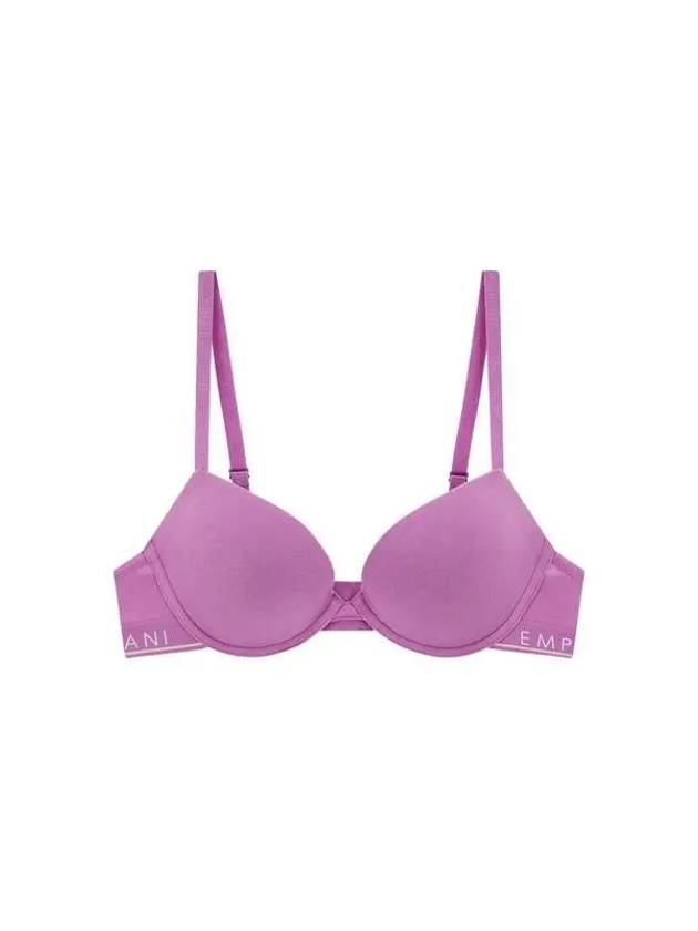 UNDERWEAR Women's Logo Band Stretch Cotton PushUp Bra Royal Purple 271568 - EMPORIO ARMANI - BALAAN 1