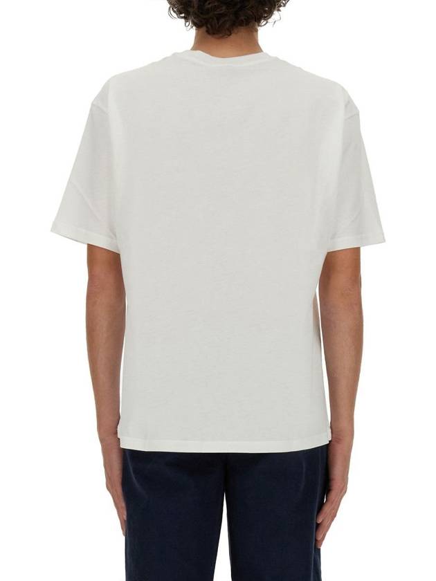 Logo Detail Crewneck Short Sleeve T-Shirt White - A.P.C. - BALAAN 4