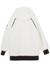 Women's Holland Fleece Zip Up Hoodie Ivory - MOOSE KNUCKLES - BALAAN 3