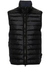 Loom Woven Chambers Recycled Nylon Down TC Vest Navy - STONE ISLAND - BALAAN 1