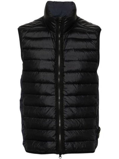 Loom Woven Chambers Recycled Nylon Down TC Vest Navy - STONE ISLAND - BALAAN 1