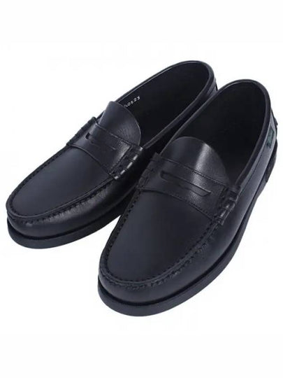 Coraux Leather Loafers Black - PARABOOT - BALAAN 2