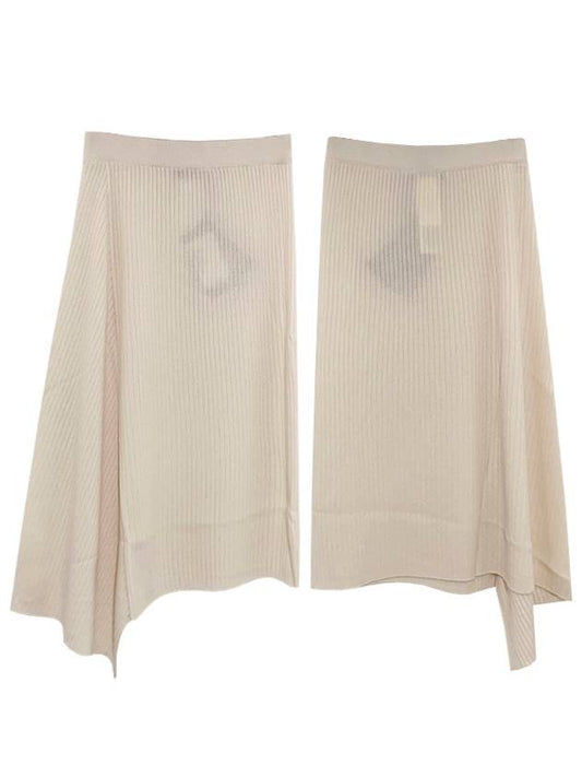 Women's Verna Wool Unbalanced Skirt Ivory - MAX MARA - BALAAN 2