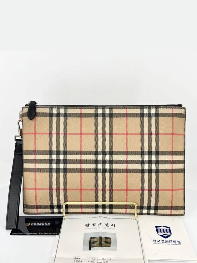 classic check clutch bag - BURBERRY - BALAAN 1