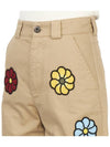 JW Anderson Floral Bermuda Shorts Beige - MONCLER - BALAAN 9