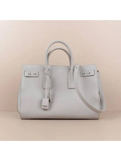 Sac De Jour Medium Shoulder Bag Grey - SAINT LAURENT - BALAAN 2