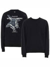 Butterfly Back Logo Sweatshirt Black Men's Sweatshirt W231TS26721B - WOOYOUNGMI - BALAAN 2