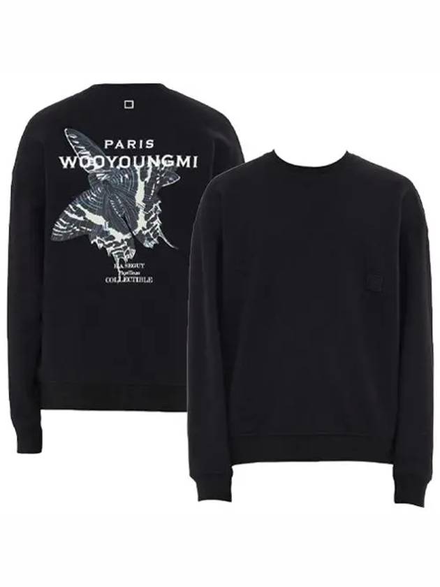 Butterfly Back Logo Sweatshirt Black - WOOYOUNGMI - BALAAN 2