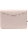 Gancini Calfskin Card Wallet Bone - SALVATORE FERRAGAMO - BALAAN 5